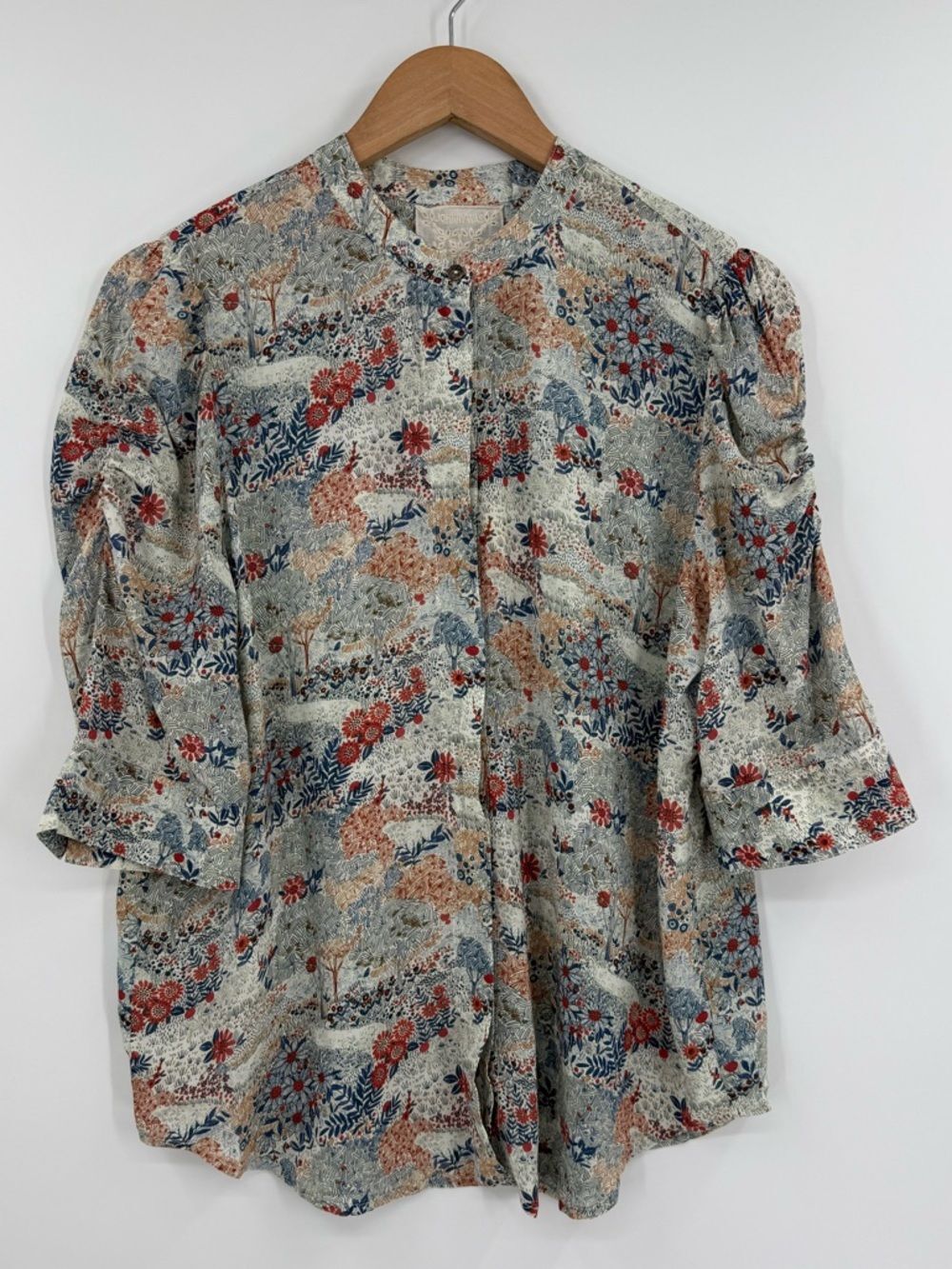 ✦ NWT Johnny Was Lurene Button Down Shirt | Multi Print | Medium